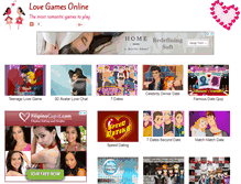 Tablet Screenshot of lovegameonline.com